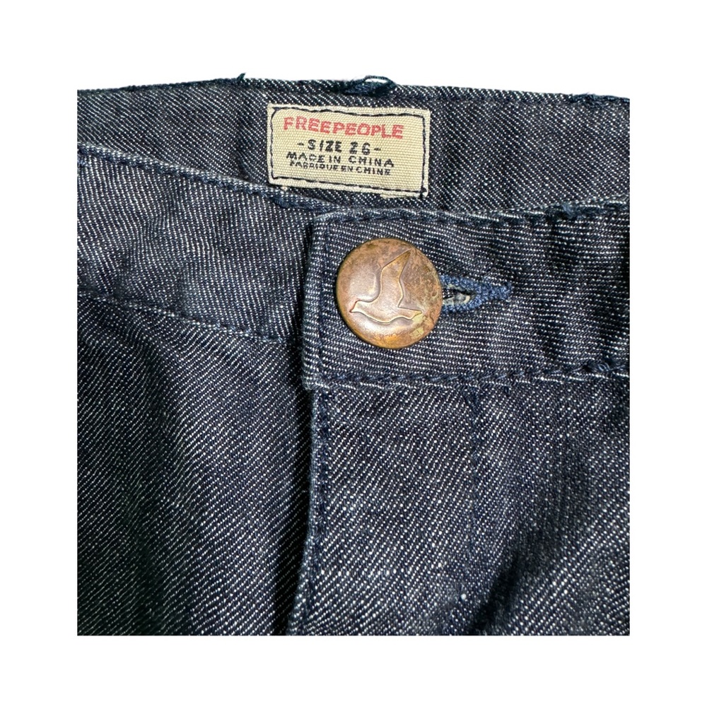 FREE PEOPLE Ladies Low Rise Dark Wash Denim Jeans